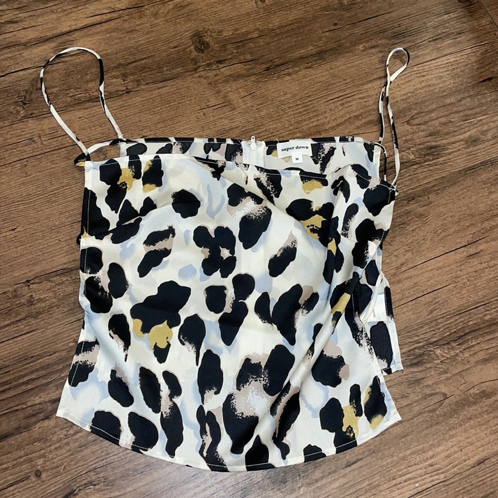 Women’s super down cheeta strappy top
